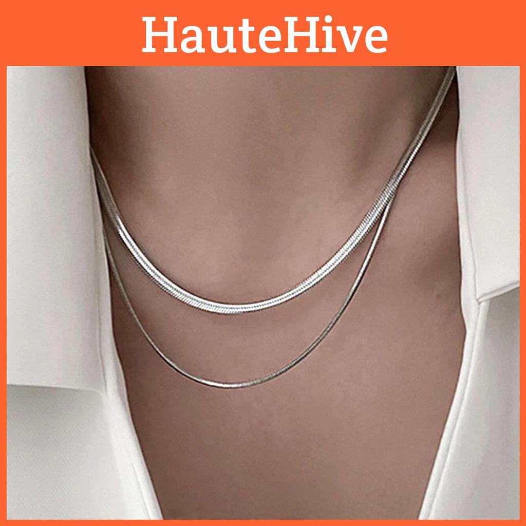 Trendy Ins Style Gold Snake Bone Chain Necklace For Women With Vintage Aesthetic And Unique Design
