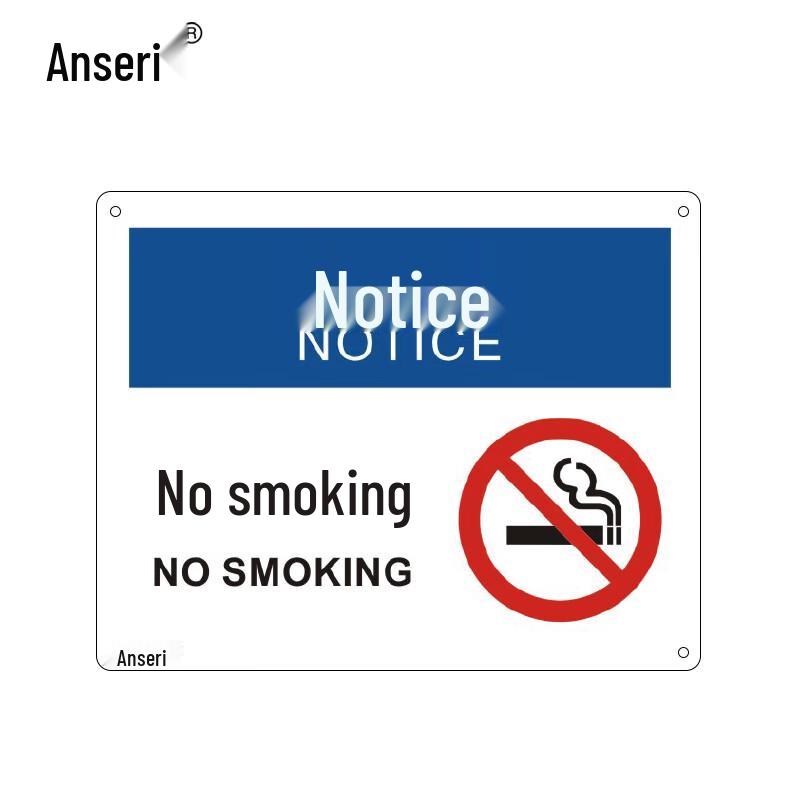 AnsaiRui No Smoking Fire Warning Sign