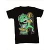 Men'S Green Power Ranger T-Shirt Plus Size Casual Cotton Tee with Dinosaur Power Rangers Design Short Sleeve Round Neck