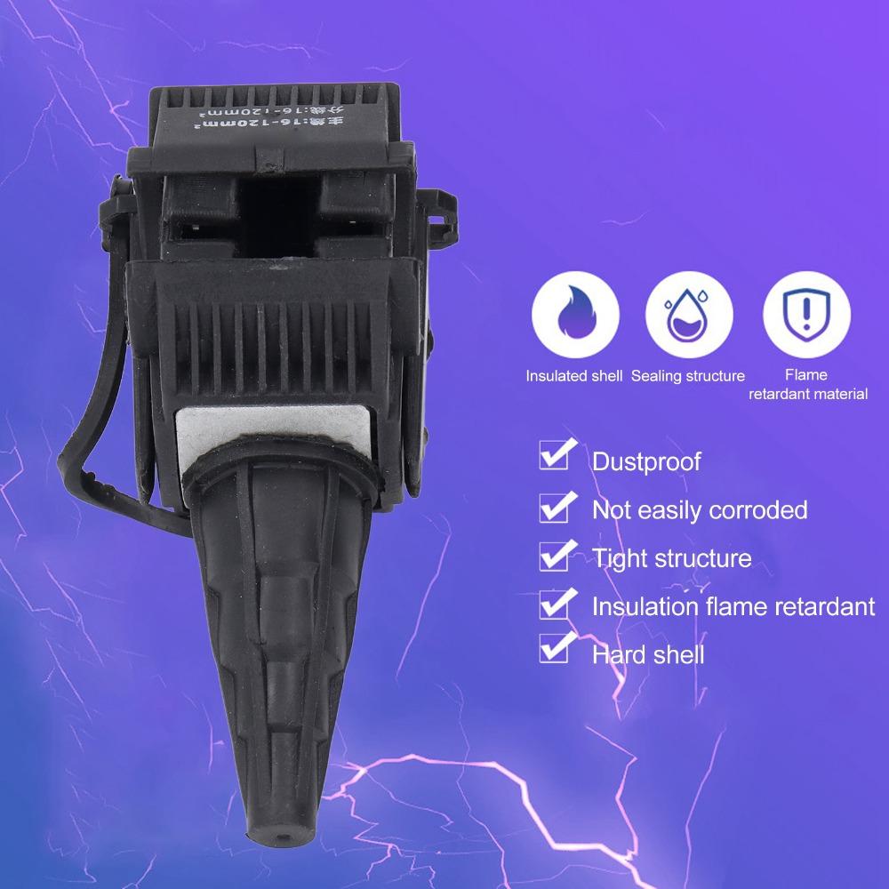 2PCS Durable JJC-5 Insulation Piercing Connector 1KV Grounded Insulated Cable Connector Multi Cable Connector Power Distribution