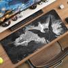 Vintage Angel Black White Art Large Extended Mousepad NonSlip Rubber With Stitched Edges For Gaming Setup And Daily Office Work