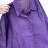 Elegant Purple Women's Shirt - Stylish, Lightweight, Relaxed Fit, Sun Protection