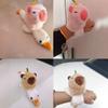 Clap Circle Toy Capybara Plush Slap Bracelet Clap Ring Capybara Plush Hand Ring  Christmas Toy