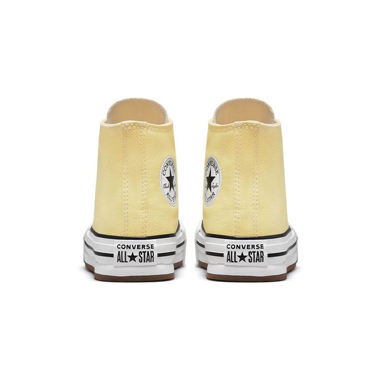 Converse Chuck Taylor All Star Eva Lift Casual Comfortable Durable High Top Kids Canvas Shoes Kids Sneakers Yellow A02490C