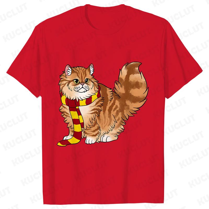 Cute Potter Cats Women T-Shirt Fashion Plus Size Unisex Tshirt Harajuku Short Sleeve Top Tees O Neck Mother Gift Female Clothing