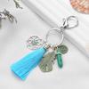 Keychain Dream catcher Feathers Tassels Faux Crystals Charm Bohemian Style Keyring with Lobster Clasp Bags Car Accessories