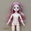 6 Minutes 30cm BJD Body Naked Doll 3D Real Eye General Muscle 20 Joint Cute Doll Change Girl Toy