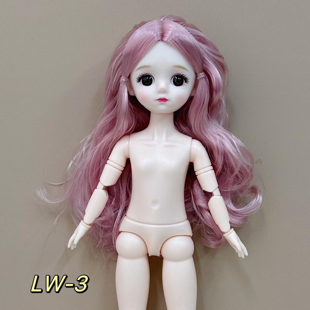 6 Minutes 30cm BJD Body Naked Doll 3D Real Eye General Muscle 20 Joint Cute Doll Change Girl Toy