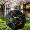 Custom Name Personalized Teenage Mutant Ninja Turtles Print Umbrella, Auto Open Close, 8‑Rib Sturdy Frame, Commute Camping Hiking Use, Birthday Gift
