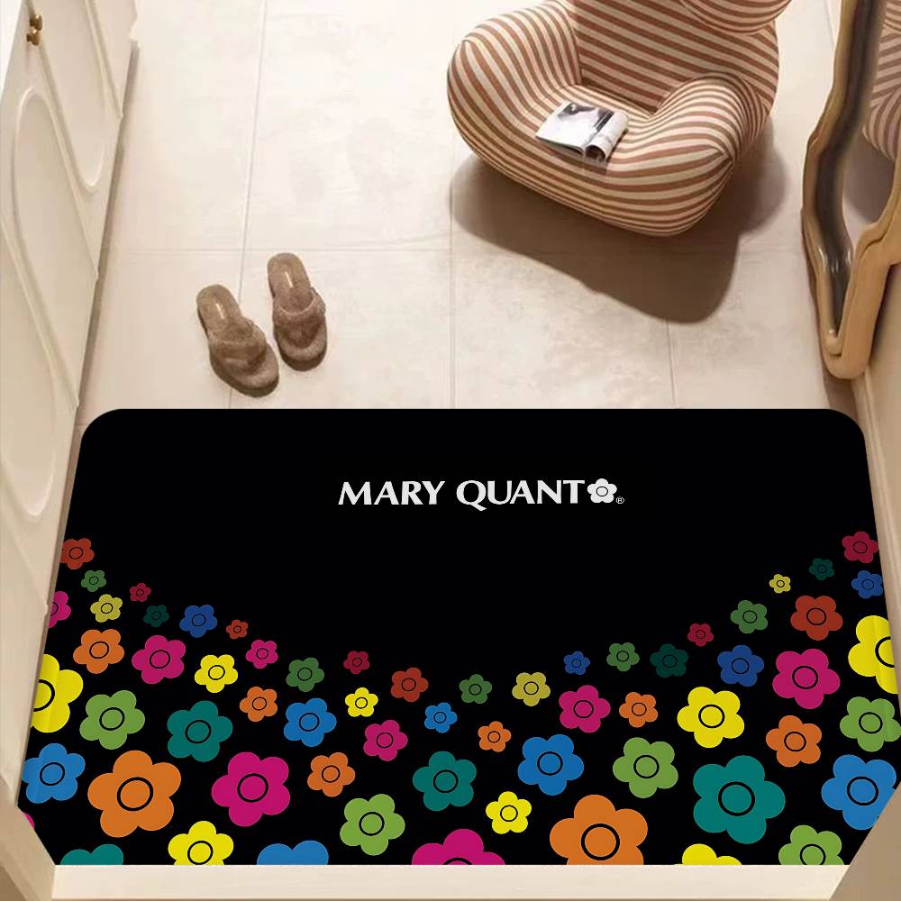 Fashion Logo Q-Quant M-Mary Floor Mat Cheaper Anti-slip Modern Living Room Balcony Printed Bedside Mats