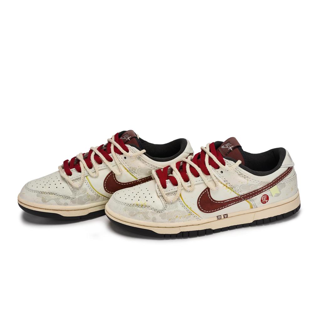 Nike Dunk 811 Manufacturing, Ma Xiaochun, Special Shoe Box Low Top Skateboard Shoes Men's Black Rice Red Gold IM6670-202(Team80-S-BOX)