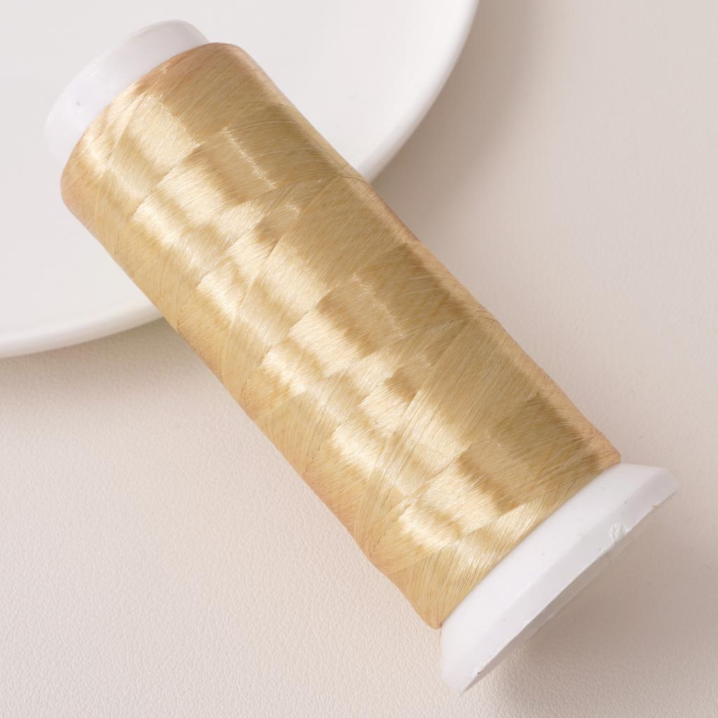 Fil polyester sans nœuds, 1 200 mètres, fil floral enveloppé de velours, pour la fabrication de bracelets, colliers et bijoux