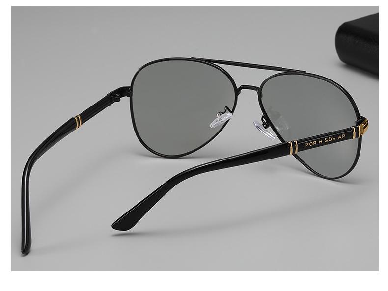 Men's Trendy Polarized Photochromic Aviator Sunglasses for Driving