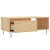  Coffee Table, Sonoma Oak 90x50x36.5 Cm Wood-based Material