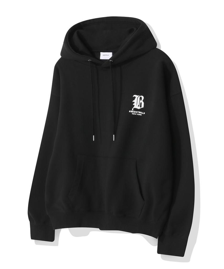 B Gothic Logo Hoodie (Black)
