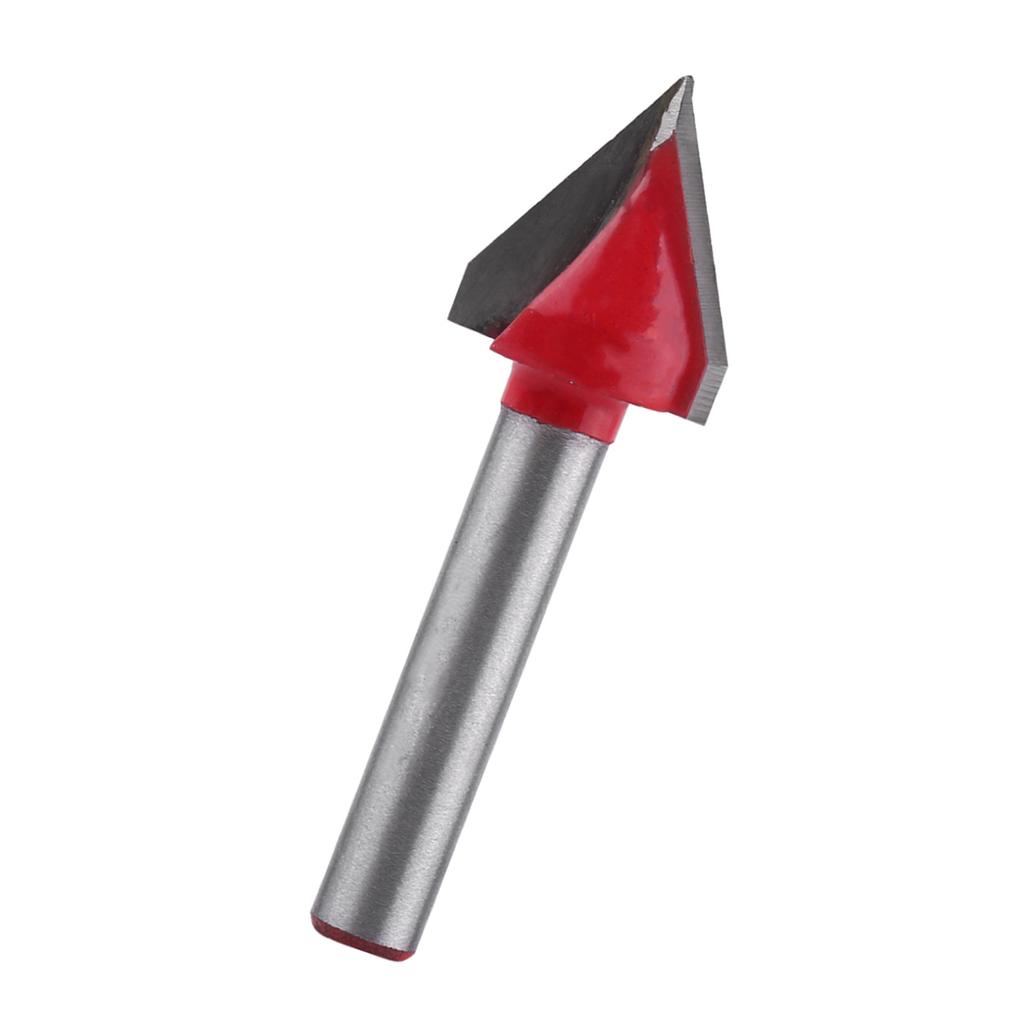 Router CNC pentru prelucrarea lemnului din oțel tungsten Bit de ascuțire Instrument de tăiere VGroove, arbore de 6 mm (6*16mm*60 de grade )
