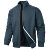 Jaquetas casuais masculinas sólidas, leves, esportivas, moletons, moda, zíper, casaco com bolsos, outono, streetwear, Yasheng