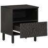 VidaXL Tables de Chevet 2 pcs, Armoires de Lit avec Pieds, Tables de Nuit, Armoires de Nuit Chambre, Moderne, Noir Bois de 356826