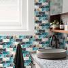 6Pcs 15X30cm DIY 3D Marble Mosaic Wall Stickers Imitation Brick Bedroom Decoration Waterproof Self Adhesive Tile Wallpaper Kitchen Cupboard Decor