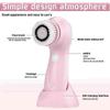 Facial Cleansing Brush - Advanced Cleaning Technology & 3 Brush Heads - USB Rechargeable Electric Rotating Facial (Pink)
