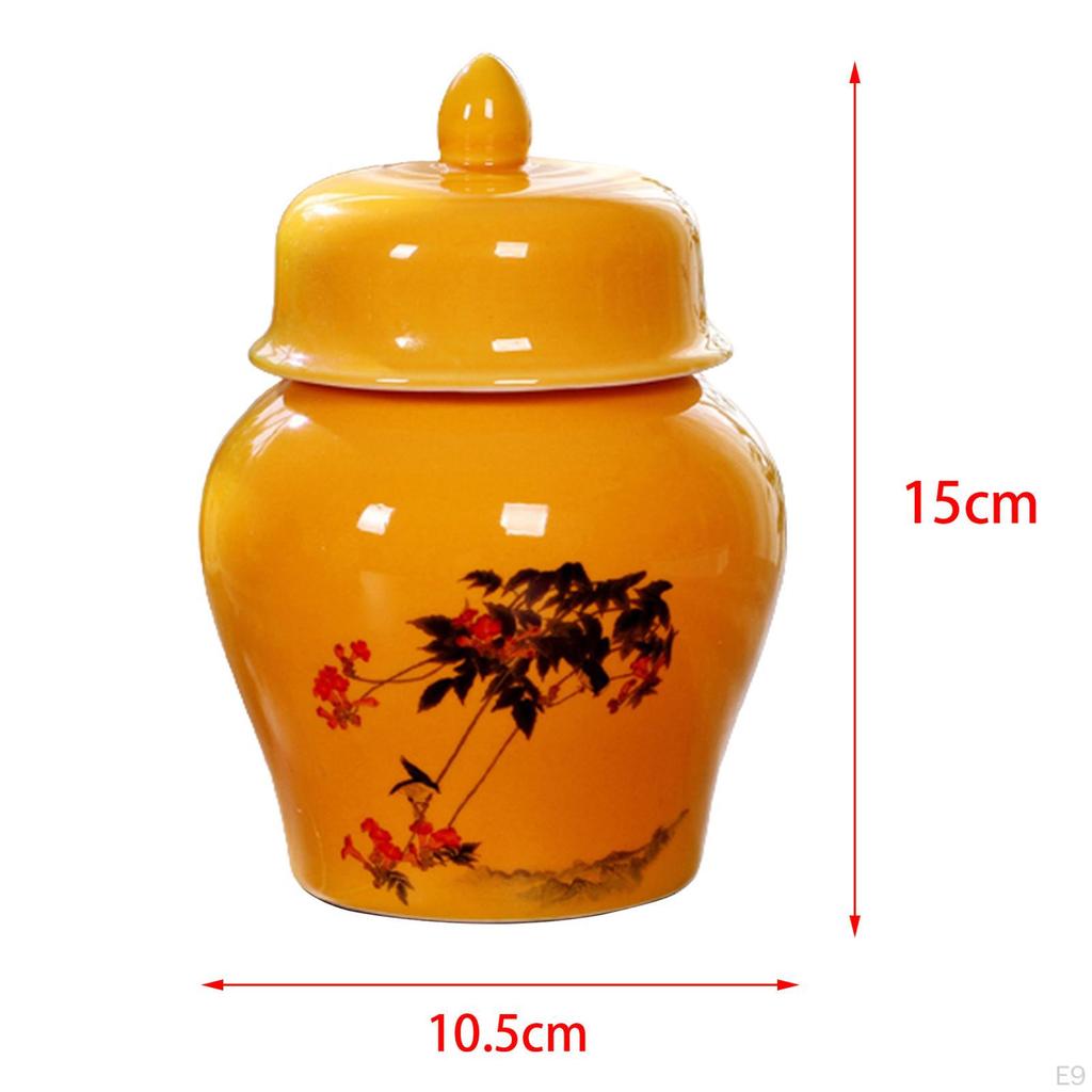 Teedose Porzellan Ingwertopf mit Deckeln Blumentopf Dose Schreibtisch Aufbewahrungsdosen Tempel für