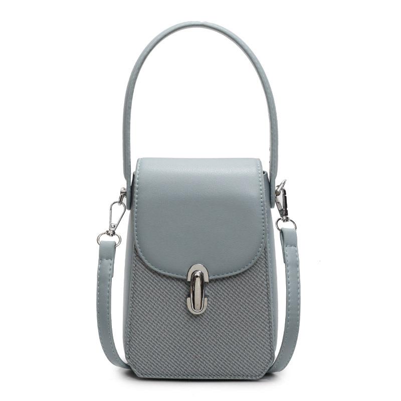

This year s popular French simple foreign style portable personalized mobile phone bag versatile commuter high sense shoulder messenger bag синий