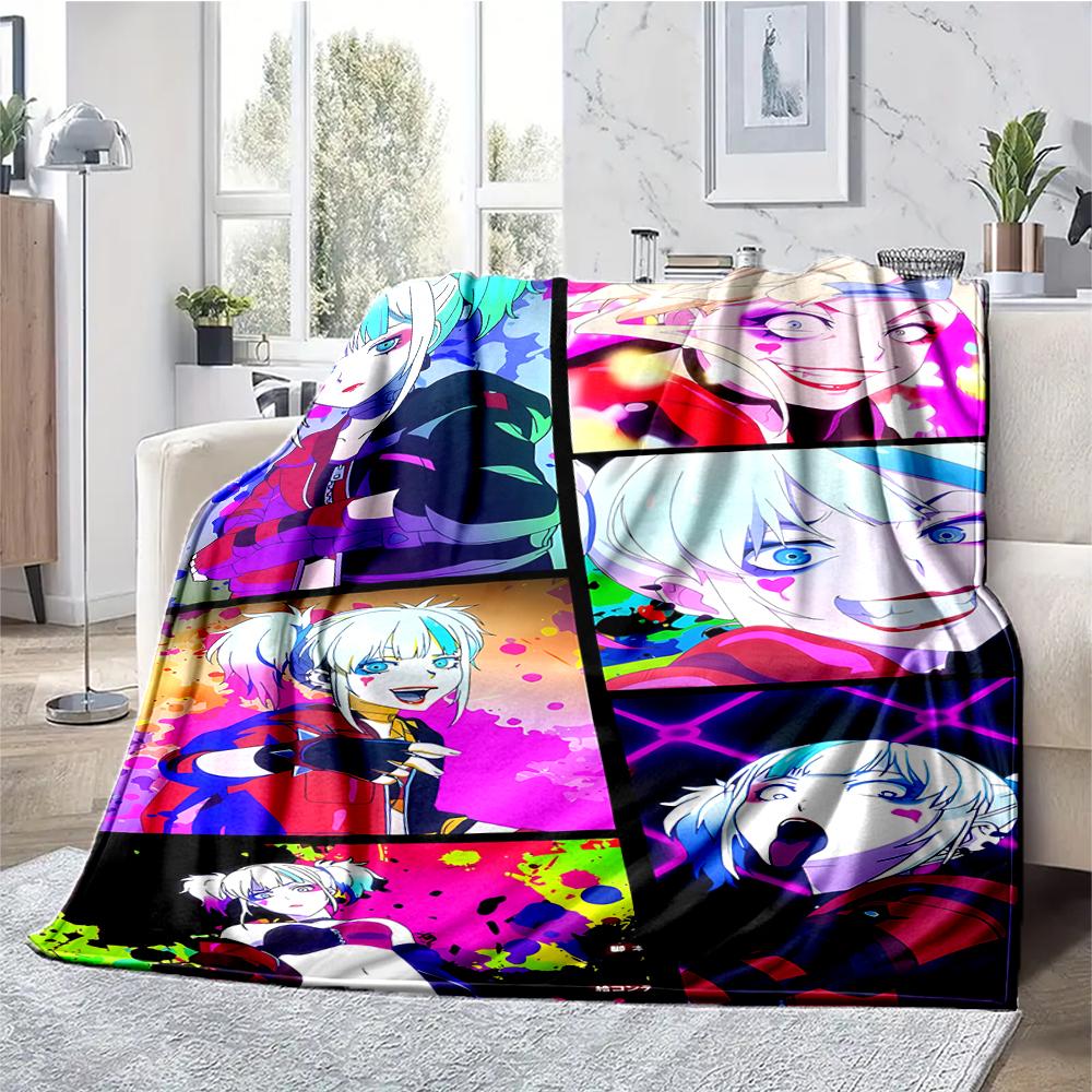 Harley Quinn Theme Printed Blanket - Perfect for Couch, Bed, Travel & Outdoor Use | Machine Washable, Cozy & Durable.