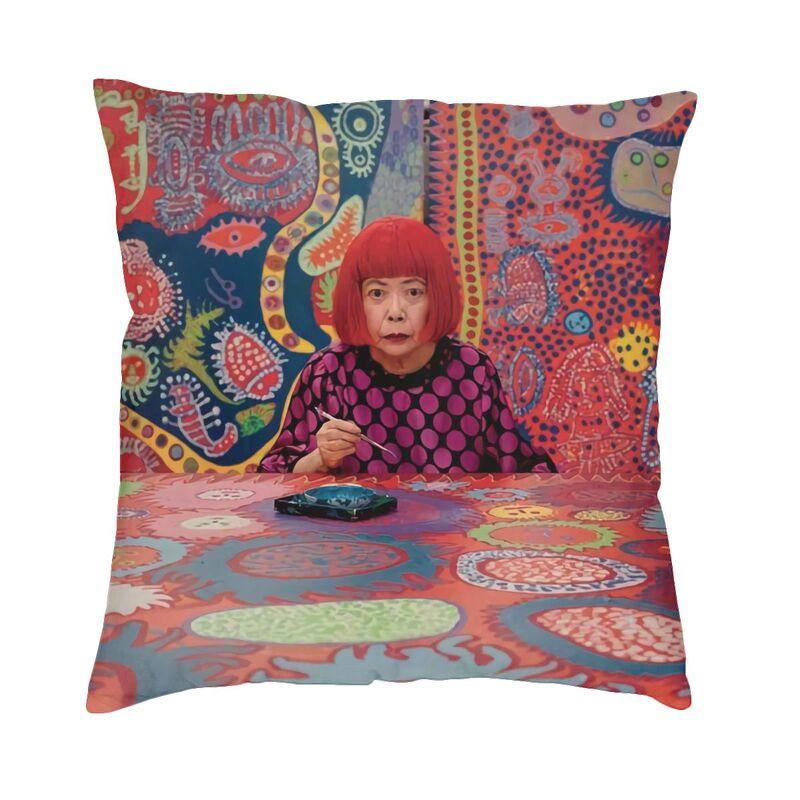 Yayoi Kusama Cushion Cover Two Side 3D Printing Polkadot Pinky Throw Pillow Case for Sofa Cool Pillowcase Home Decorative