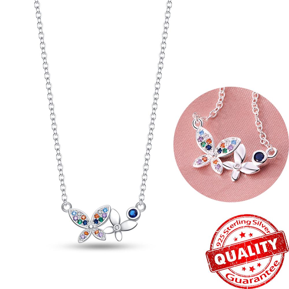 New Sterling copper Moon Protective Hand Pendant Chain Necklace 925 copper Charm Necklace for Women Fine Zircon Gift