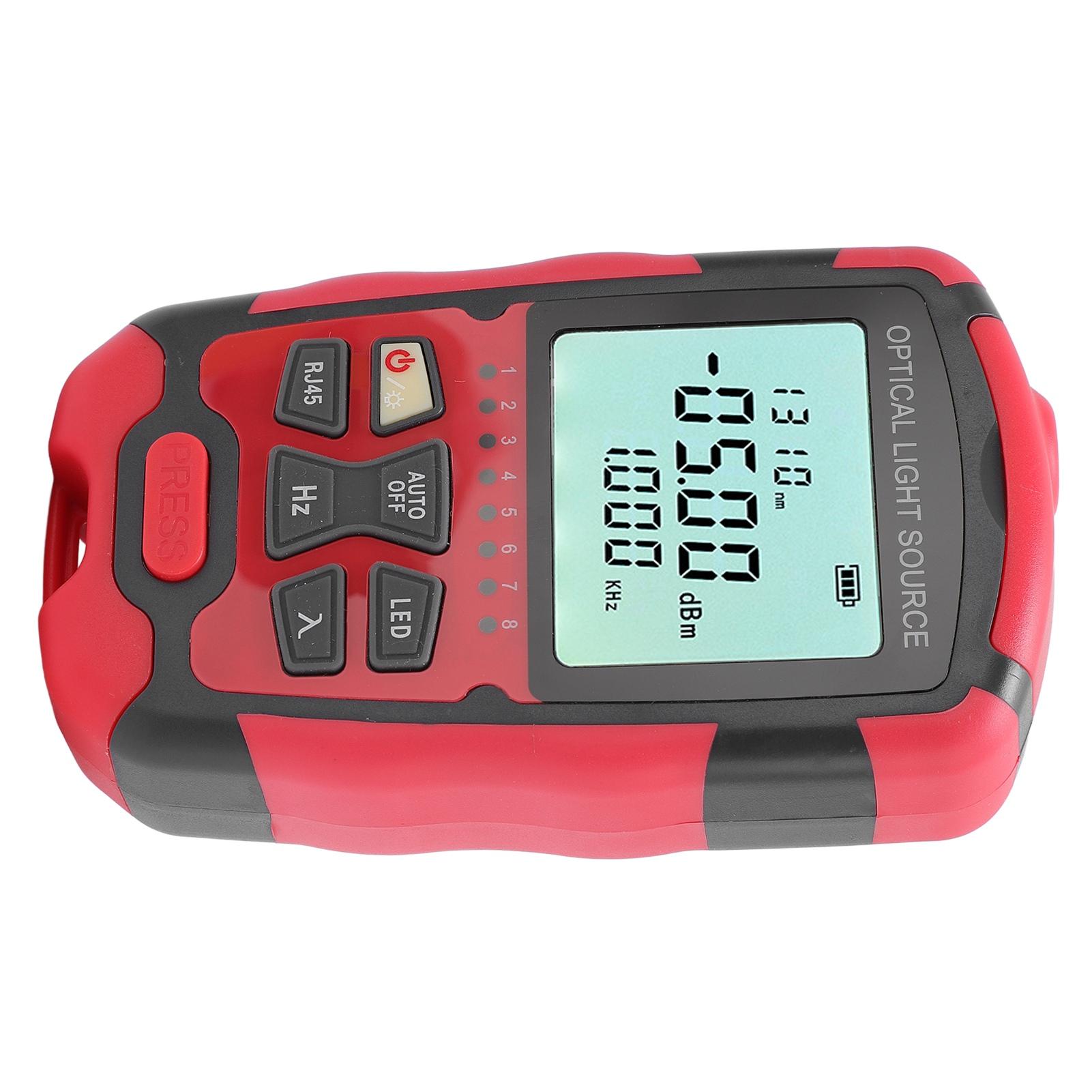 

Portable Fiber Optic Stable Light Source Single Mode 1310 1550nm SC FC ST Universal Interface RJ45