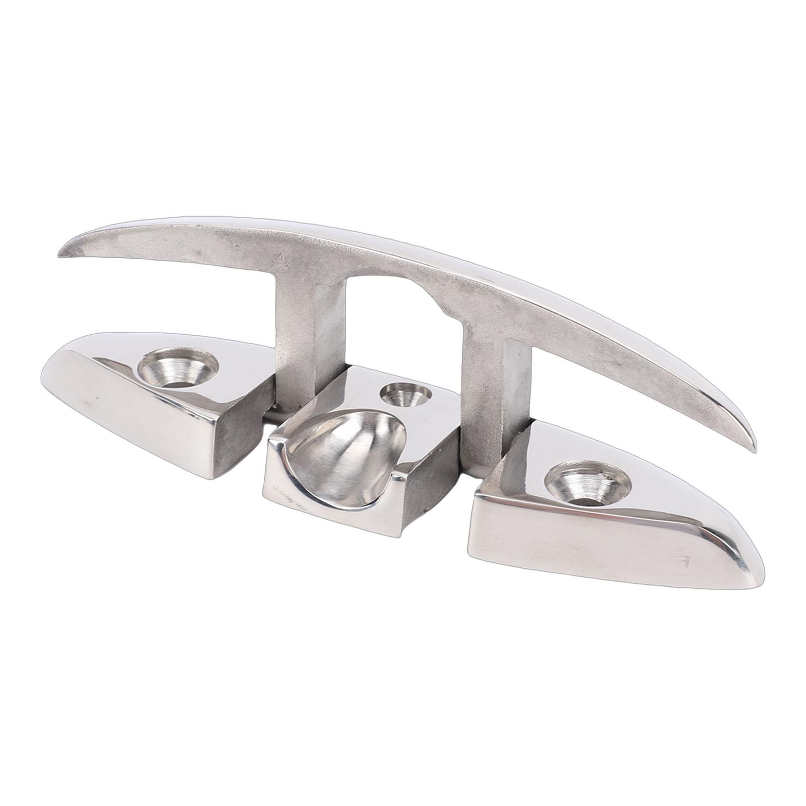 

2 Sets Boat Folding Cleat 316 Stainless Steel Up Dock Cleats with Back Plates and Screws for Kayak Yacht Pontoon