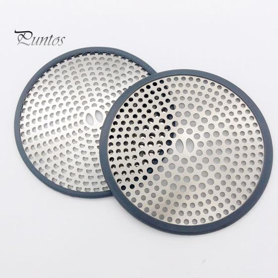 Stainless Steel Floor Drain Filter Hair Catcher with Silicone Ring Rust-Resistant Bathroom Sink Strainer Shower Drain Hair Trap Stopper