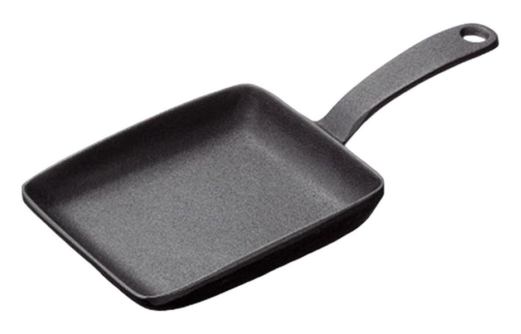 Oigen Nanbu Ironware Frying Corner Direct Fire Compatible Pan, Tamagoyaki, Tamagoyaki, F-141