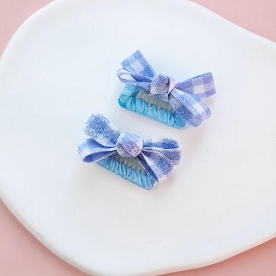 Pet Hair Clip Adorable Elegant Plaid Print Pet Cat Dog Bowknot Hair Bows Pet Supplies