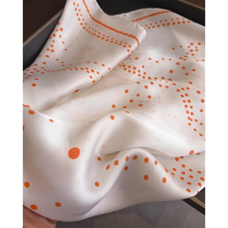 Women S Polka Dot Printed Square Scarf Fashion Sunscreen Neck Wrap