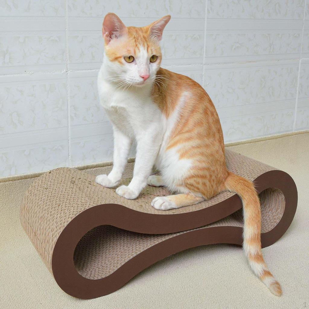 Cat Corrugated Paper Sanding Claws Toys Durable Furniture Protector