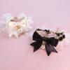 Pet Dog Cat Collar Cute Lace Bow Cat Collar Adjustable Cat Necklace Jewelry Sweet Neck Decorative Pet Accessories Pet Supplies