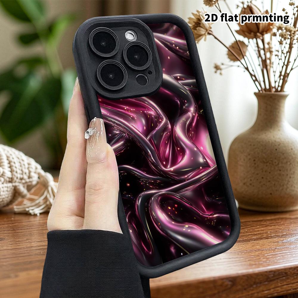 Phone Case: 2D Flat Design Suitable for iPhone 18, 17, 16, 15, 14, 13 Pro Stepped Protective Case, Metal Texture, Halloween Gift