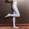 Plus Size Oil Shiny Fitness Tights For Women Soft Smooth Satin Pantyhose Pole Dance Thigh High Glossy Socks Sexy Shaping Hosiery