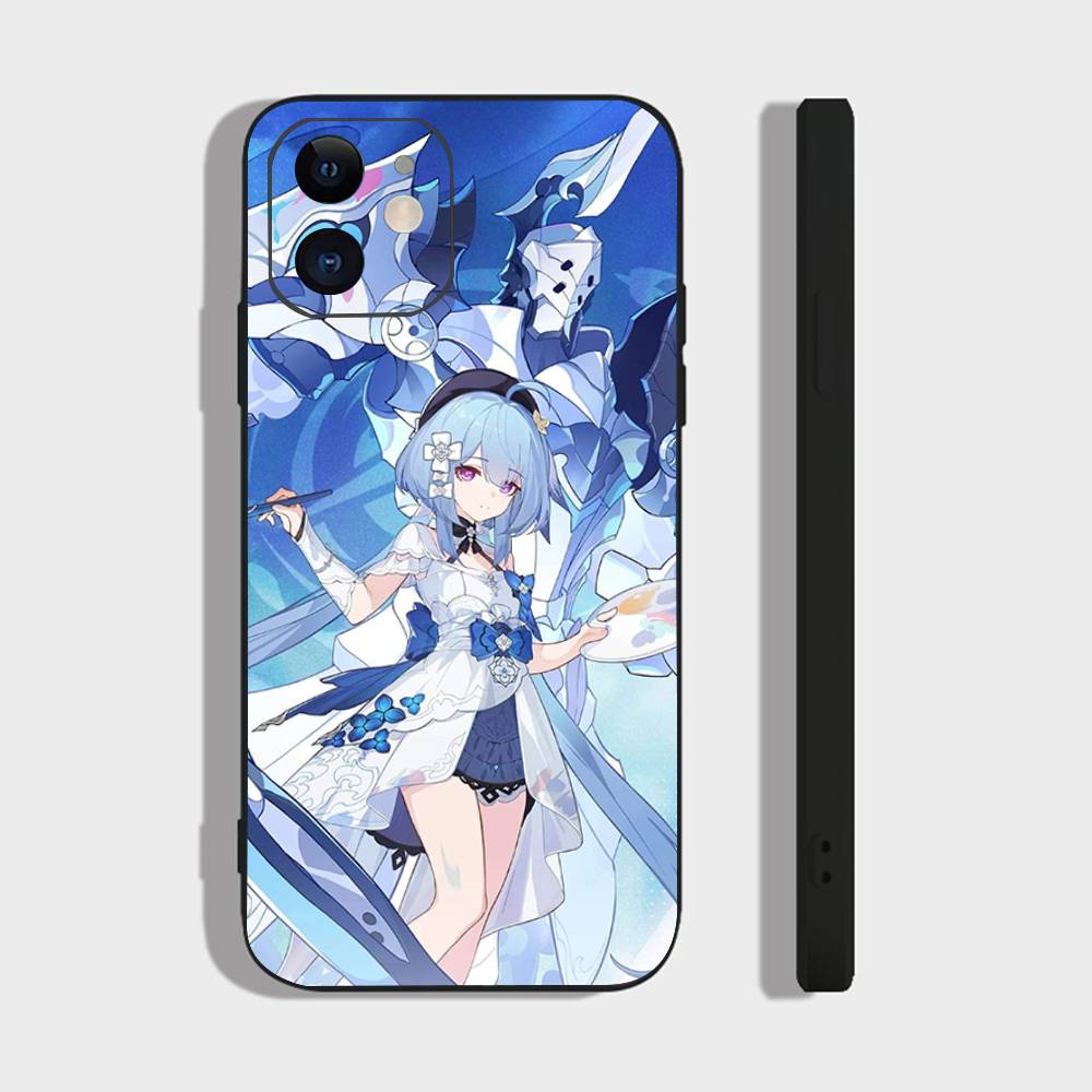 Griseo Animated Game H-Honkai Impact 3rd Phone Case For IPhone 17 Air 16 15 14 13 Pro Max 11 12 Black Silicone Cover