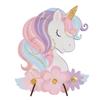 Unicorn Wooden Donut Stand Wall Dessert Doughnut Table Holder Unicorn Birthday Party Decor Baby Shower Wedding Party Supplies