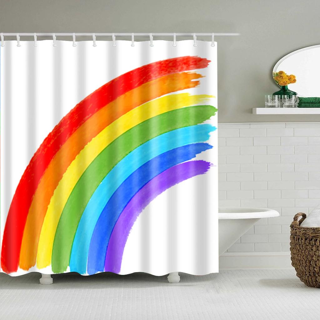Personality Cartoon Shower Curtain Polyester Fabric Bath Curtain For The Bathroom Decorations Shower Curtains Bathroom Curtain