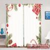 2pcs,Curtains Christmas Ornaments Festive Gifts Festive Modern Creative Curtains Polyester Easy Install Curtains Festive for