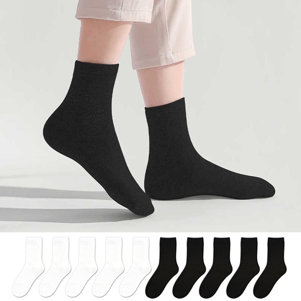 

10 Pairs of Women s Essential Premium Plain Mid-Calf Socks 10 pairs of gray