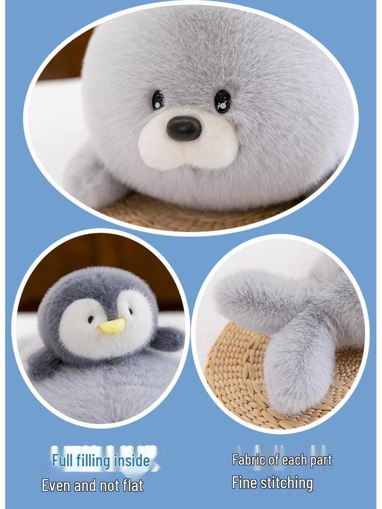 Adorable Sea Lion Plush Backpack - Cartoon Doll Sleeping Pillow for Kids and Girls