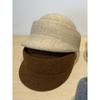 Spring and Autumn New Retro Equestrian Hat Women's Autumn and Winter Versatile Height Increasing Cranium Top Short Brim Peaked Hat Tide Ins