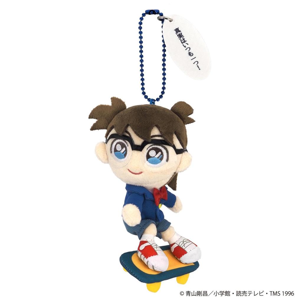 Sanei Boeki Detective Conan Fluffy Friends Conan Skateboard Plush Toy FCM01 Ver. (Mascot) W6×D8.5×H14cm