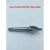 High-Speed Steel Center Drill: Type A (Without Pilot), Type B (With Pilot), Taper Shank, Hardened