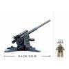 115PCS WW2 Militaire Wapen Bouwstenen 88MM Flak Anti-Tank Model Bricks Set Met Figuren Educatief DIY speelgoed Voor Kinderen Jongens