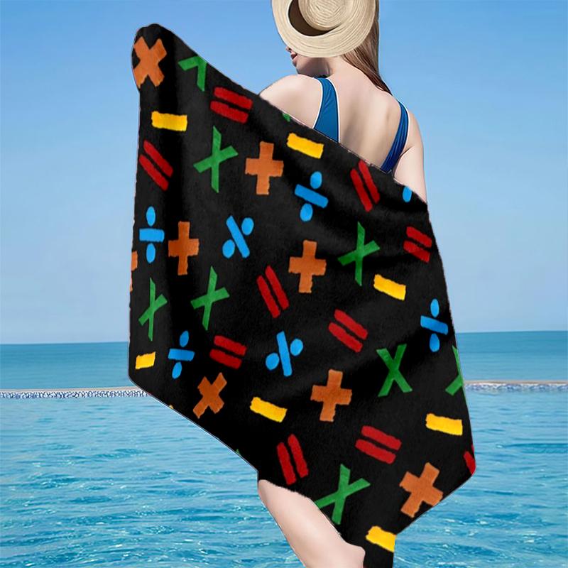 Ed Music Guitar Beach Towel, Super Soft Microfiber, Gift for Her/Him, Birthday, for Pool, Beach, Travel, Home Decor Fan Gifts